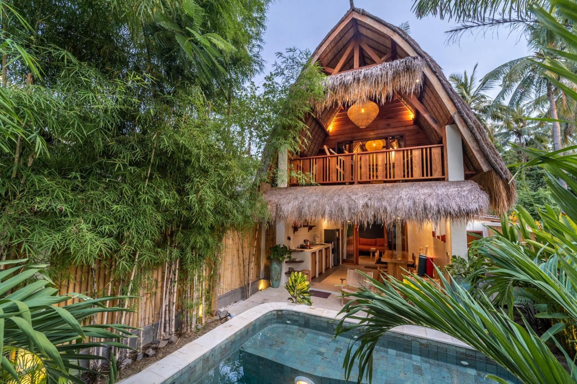La Villa Loca Gili Air Exterior foto